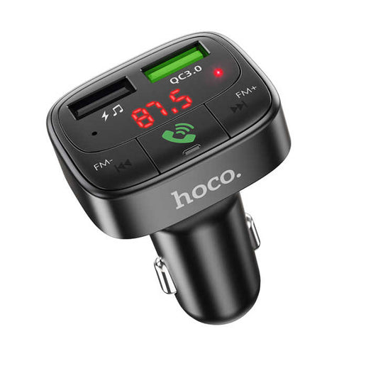 Hoco E59 FM Transmitter QC3.0 Dual USB Car Charger FONEZWORLD ARKLOW