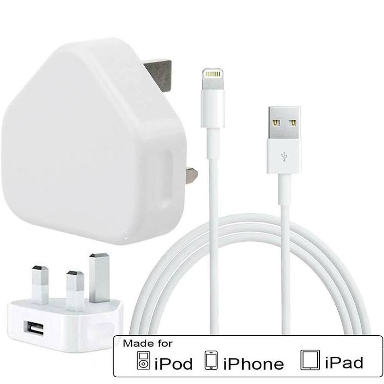 IPhone Charging Plug + 1m Usb Cable fonezworldarklow